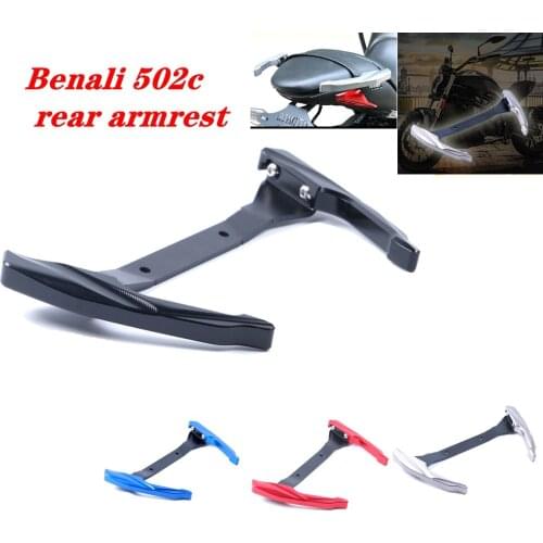 Motorcycle CNC Aluminum Handgrip Rear Grab Passenger Hand Grip Handrail Hand Rail Side Armrest For Benelli 502C