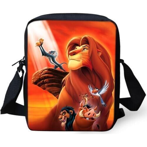 HaoYun Womens Messenger Bags The Lion King Prints Pattern Chidrens Shoulder Bags Cartoon Design Teenagers Mini Flaps Puse Bags
