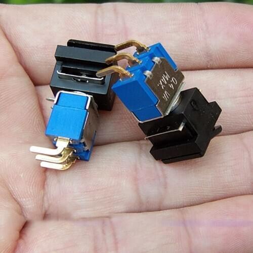 1PC Two- gear Three-legged micro Switches gold-plated contacts High Quality miniature boat shape ON-OFF Pull switch NEW