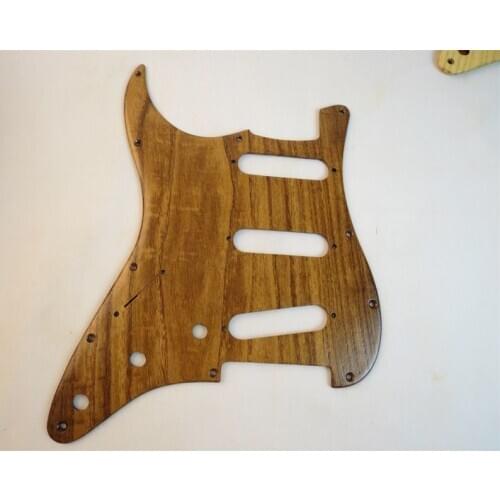 1PCS left solid wood of Chinese scholartree STRAT GUITAR SSS Pickguard #2419