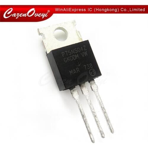 10pcs/lot STP75NS04Z TO-220 P75NS04Z P75NS04 TO-220 STP75NS04 75A 40V Power MOSFET In Stock