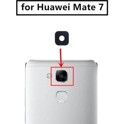 2pcs for huawei mate 7 Camera Glass Lens Back Rear Camera Glass Lens with Glue Replacement Repair Spare Parts