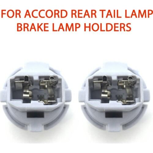 2PCS Brake Tail Lamp Rear Light Socket Holder Auto Replacement Parts Car Accessories For Honda Acura T20W W 33515-S50-003