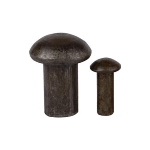 20pcs M3 Round head rivet Semicircular heads Solid rivets Iron color GB867 18mm-40mm Length