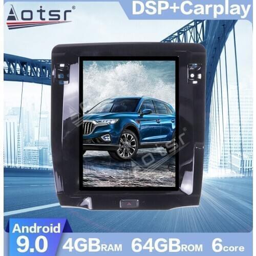 Android 9.0 Tesla style Vertical screen Car GPS Navigation For Maserati Quattroporte 2013-2016 Stereo Multimedia Player Radio