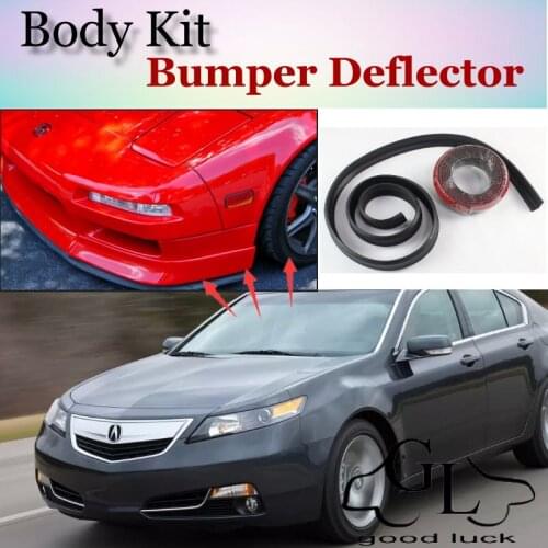 Boqueron For Acura CSX Power Bumper Lip / Front Spoiler For TG Fans to Car Tuning / TOPGEAR Body Kit / Strip Skirt