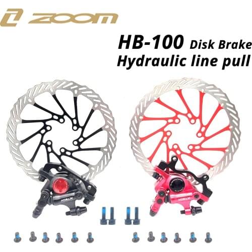 ZOOM XTECH HB100 hydraulic line pull disc brake Cylinder with HS1 G3 rotors compatible with M375 TX805 MT200 M315 M365 M395 M447