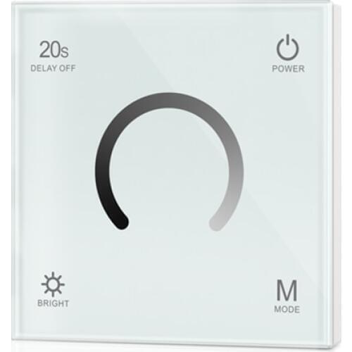 New T1 Led Dimmer 12V Low Voltage DC 12-24V Input 144W -288W Output Wall Mount Touch Panel Single Color String Dim Controller