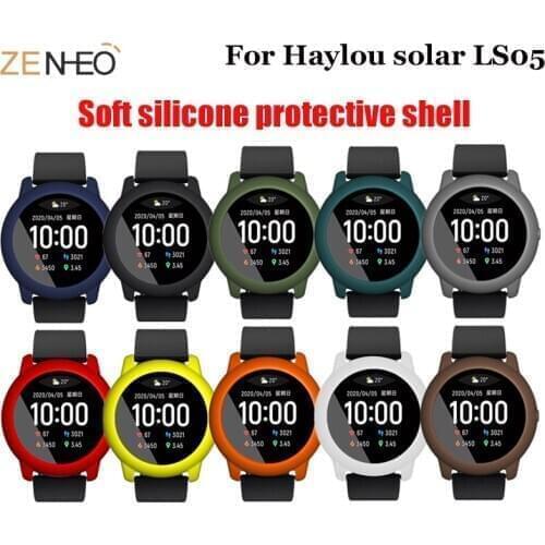 For Haylou Solar LS05 Smart Watch TPU Soft Silicone Screen Protector Frame Protect Shell Full Protection