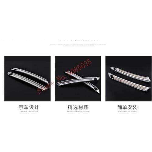 For Mazda CX5 CX-5 2017 2018 accessories Front fog lights cover frame trim ABS Chrome Exterior decoration car styling