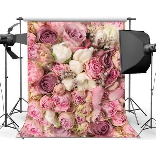 Valentines Day Backdrop Photography Backdrops Sweet Blooming Fresh Pink Rose Background