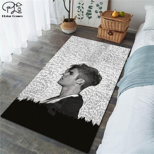 Square Star singer pattern Anti-Skid Area Floor Mat 3D Rug Non-slip Mat Dining Room Living Room Soft Bedroom Carpet