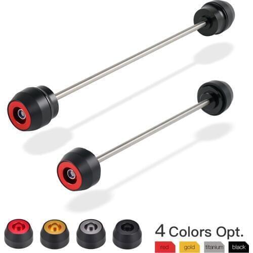 Motorcycle Front Rear Axle Sliders For Aprilia Dorsoduro 750 2008-2017 Dorsoduro 900 2018 2019 Shiver 900 SL 750 2017 2018 2019