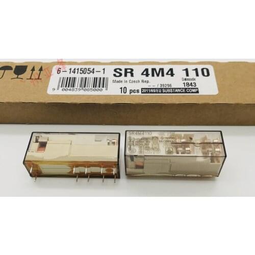 Original SR4M4110 110VDC 10PIN 8A 250VAC relays