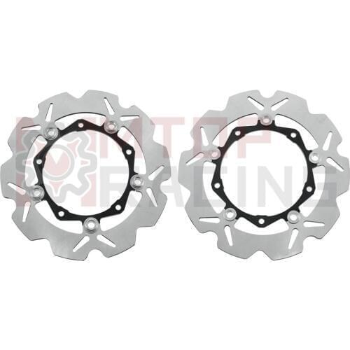 Pair Front Brake Disc for Yamaha XP530 T-max530 (2013 2014) XP530 T-max 530 ABS Model (2015 2016 2017 2018) Brake Rotors 267mm