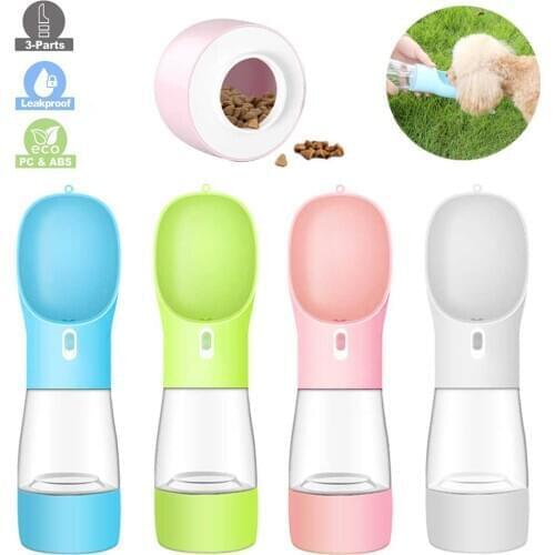 Portable Dog Water Bottle Pet Drinking water Feeder Bowl Outdoor Travel Drinking Dog Water Bowls Pets Water Feeder Dispenser