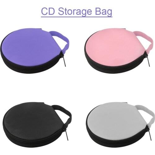 Portable CD Case Holder 20 Capacity Oxford Cloth DVD Case Disc Storage Organizer Bag for Car Home