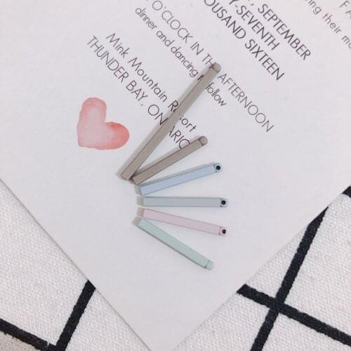 10pcs handmade diy earrings earrings earrings material painting simple geometric jewelry accessories square copper rods