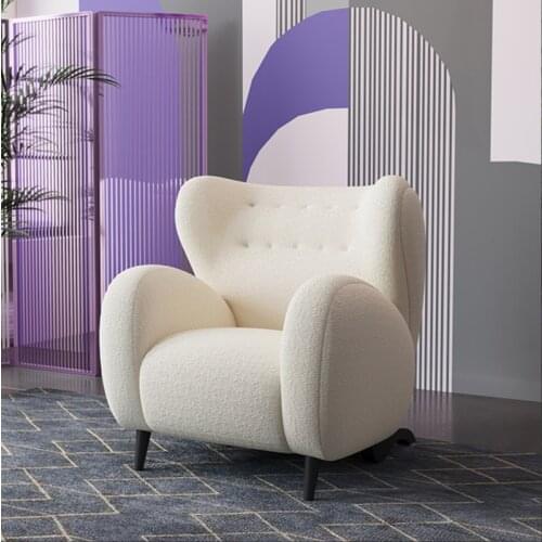 Nordic single person sofa balcony home living room chair single chair