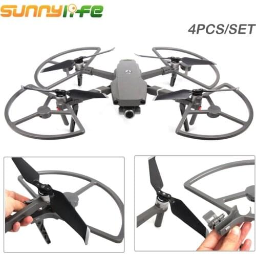 SUNNYLIFE 4pcs Propeller Shield Guards Rings Protector with Folding Landing Gears Stabilizers for DJI Mavic 2 Pro Accessories