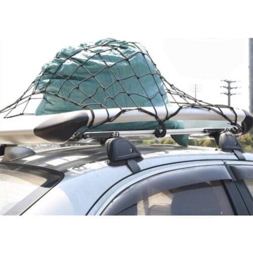 Car Roof Frame Luggage Net Pickup SUV Storage Bag Latex Super Elastic 1.2*0.9m
