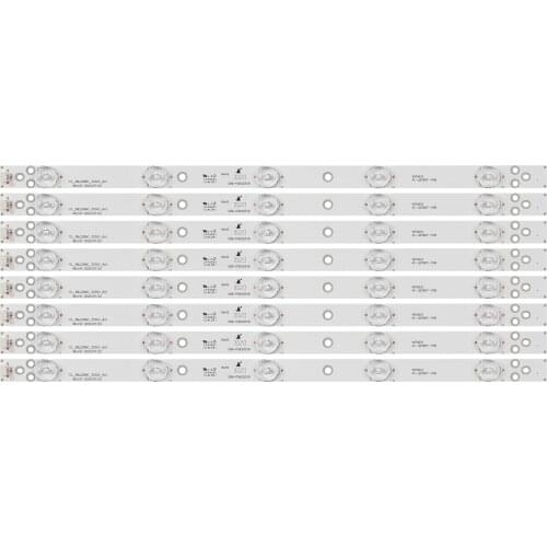 1set =8pieces 40cm LED Backlight strip 5 Lamp 4C-LB390T-YHB 4C-LB39T0-YHB TCL_39L2306C_3030C_8X5 For To shiba 39L2309C 39L2306C
