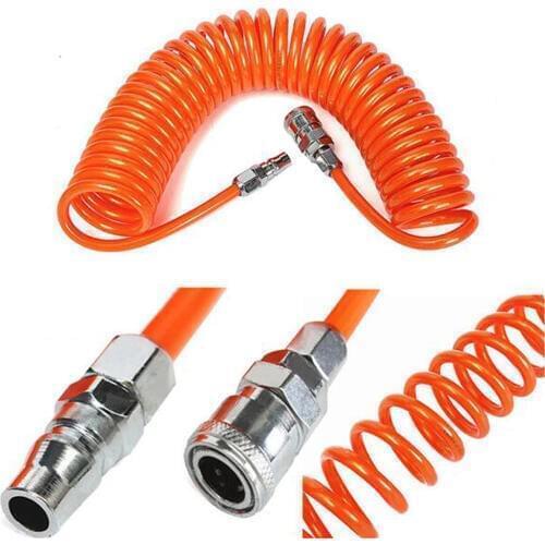 WAERTA 6M/9M PU Air Compressor Hose Tube Flexible Air Tool Connector Spring Spiral Pipe for Compressor Air Tool