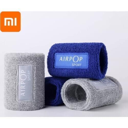Xiaomi AIRPOP SPORT Sweat-absorbent Towel Wristband High Elasticity Comfortable Pair Pack for Fitness protection wrist running