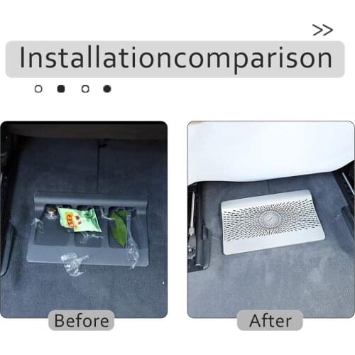 Stainless Steel For Mercedes-Benz GLE GLS Class 350 400 W167 2020 Years Car Seat Outlet Air Outlet Vent Protect Cover Trim