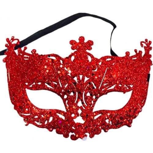 Cosplay Women Costume Masks Christmas Glitter Shinny Ribbon Mysterious Eye Cover Halloween Masquerade Anime Masks