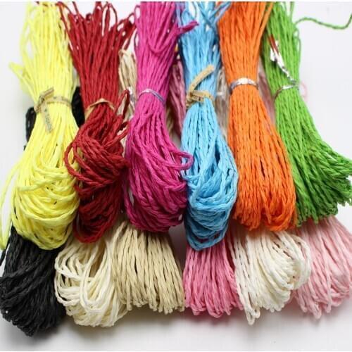 100 Meters Mulberry Paper String Cord Twine Crafting Thread Floristry 10 Colour