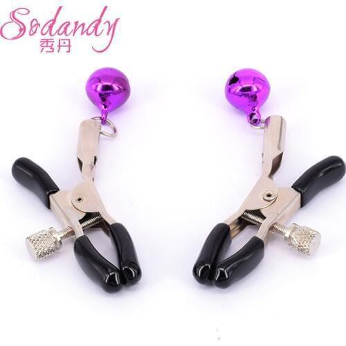 100pcs/lot Cheap Steel Metal sexy Breast Nipple Clamps Adult Game Fetish Flirting Teasing Sex Toys For Women Nipple Stimulators