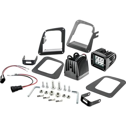 24W Fog LED Light Pod Hidden Bumper Mount For Toyota Tundra 14-20