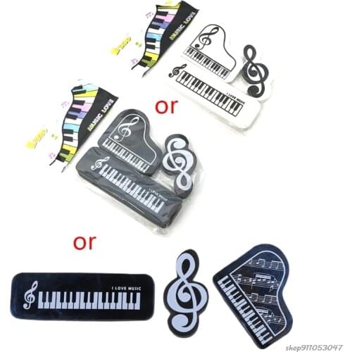 3pcs/set Musical Piano Notes Rubber Pencil Eraser School Student Korean Stationery Correction Supplies For Kids Gifts wholesales