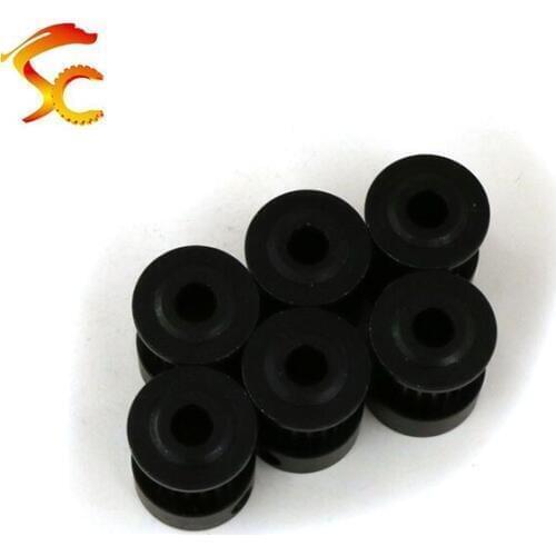 Antioxidant black of aluminum alloy MXL 20 teeth Timing Pulley Bore 5mm for belt width 10mm MXL-20 teeth