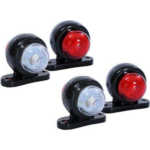 Car Truck Led Red White 12V/24V Side Marker Light Outline Lamps Car Accessories for Truck Lorry Rv Bus Boat Trailer