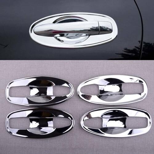 CITALL 8Pcs/Set Silver Exterior Door Handle Bowl Cover Trim Molding Fit For Nissan Rogue X-Trail T32 2014-2016 2017 2018 2019