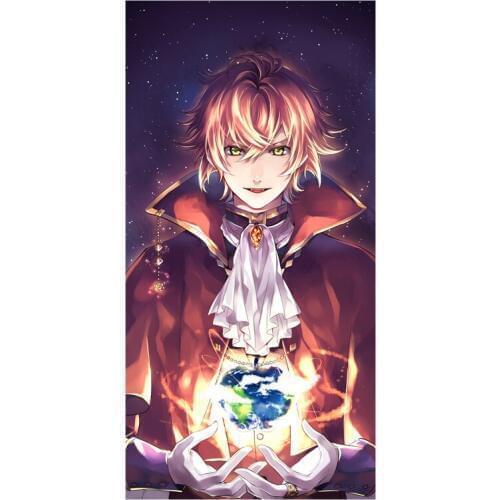 Hot Anime Diabolik Lovers Background Printed Soft Bamboo Fiber Sport Drying Washcloth&Bath Towels for Adults_Size:35CMX70CM