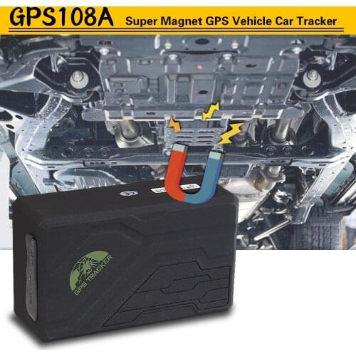 GPS Vehicle Tracker GPS108A Waterproof Tracking Device TK108A Add Powerful Magnetic Rear Cover With Geo-fence/Over Speed Alarm