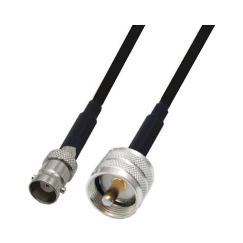 RG58 Cable UHF PL259 Male to BNC Female Connector WiFi Antenna Extension Pigtail jumper cable