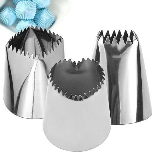 Heart Pastry Tips Icing Piping Nozzles Ice Cream Tool Baking Mold Cake Decorating