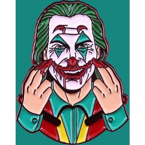 Creativity Joker Lapel Enamel Pins Brooch Collecting Metal Badges Men Women Backpack Hat Collar Fashion Jewelry Gifts Adorn