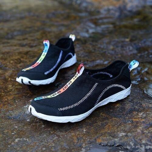 Large Size Slip-on Sneakers Male Shoes Sport Running Shoes Women Sports Shoes Men Trainers Men Black Athletic Gym Training E-231