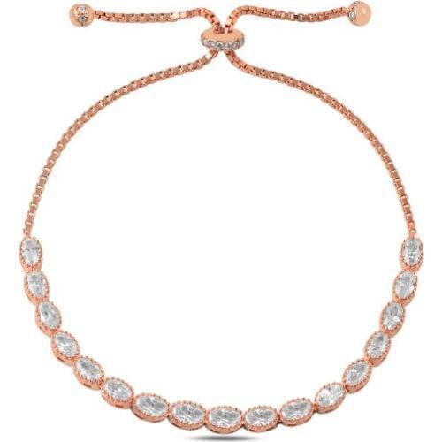 KUTAYDAN 925 Sterling Silver Zircon Stone Lift Bracelet