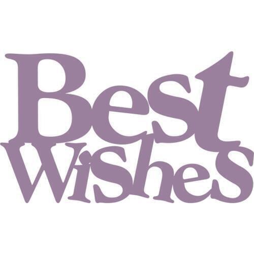 Metal Cutting Dies Best Wishes cut die for DIY Scrapbooking Crafts Cards Supplies Decoration new 2019 Embossing Die Cuts