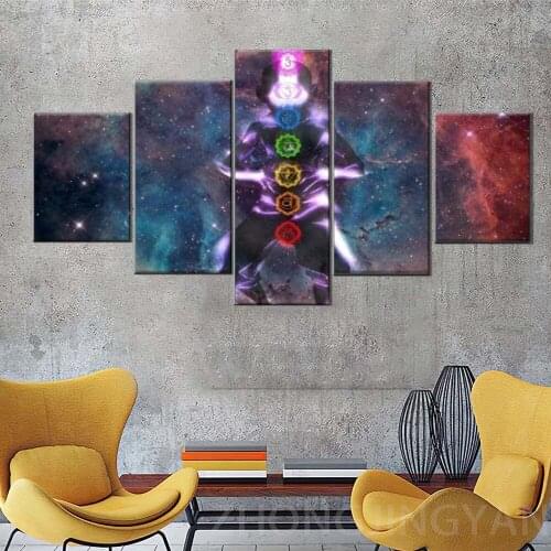 Modular Wall Art Pictures Canvas HD Printed Painting 5 Pieces Home Decor Bedroom Avatar The Last Airbender Aang Poster Movie