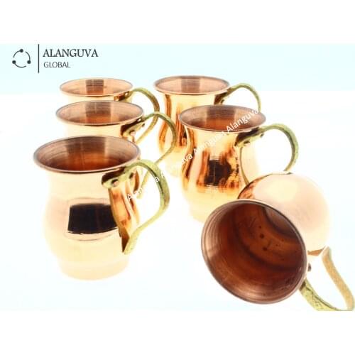 THICK COPPER SMALL MUGS SET FREE SHIPPING