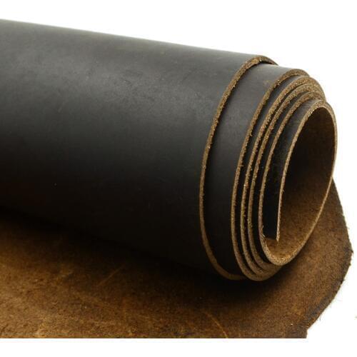 Natural skin cow leather crazy horse leather color genuine leather for needlework for belt good quality many size color brown