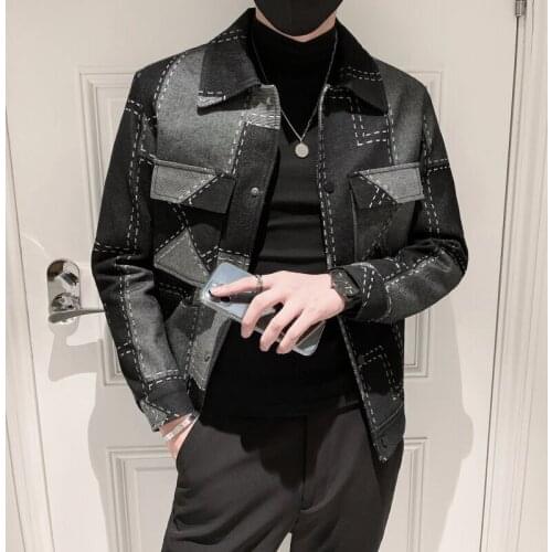 Washed Denim Jackets Men 2021 Autumn Casual Slim Streetwear Coats Fashion Lapel Outerwear Social Windbreaker Tops Male Clothing