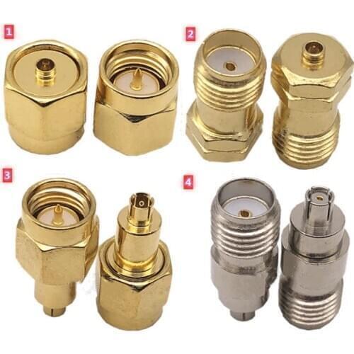 2pcs Adapter SMA To IPX Male Plug&Female Jack SMA Male to uf.L ipx Ipex One Generation Coaxial 50ohm Connectors